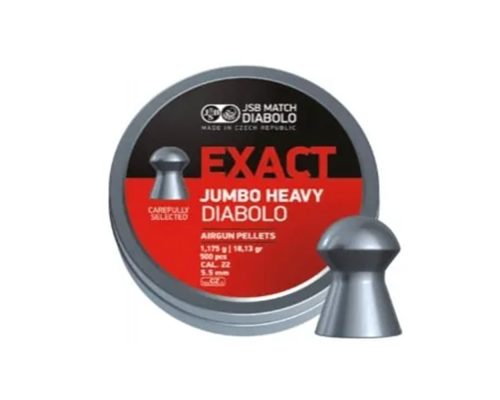 Пули для пневматики JSB Jumbo Heavy 5.52мм 1.175гр (500шт)